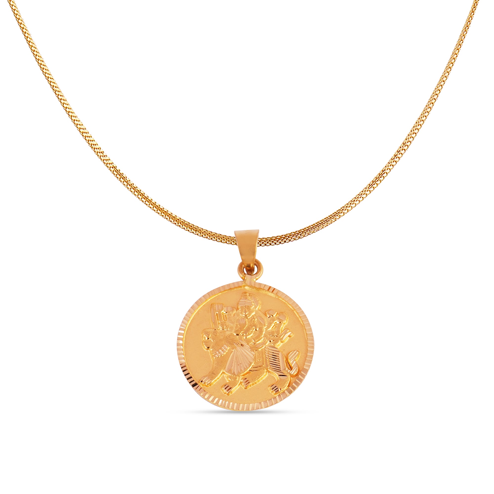 22kt Gold Durga ji Pendent, beautiful gift for your loved ones