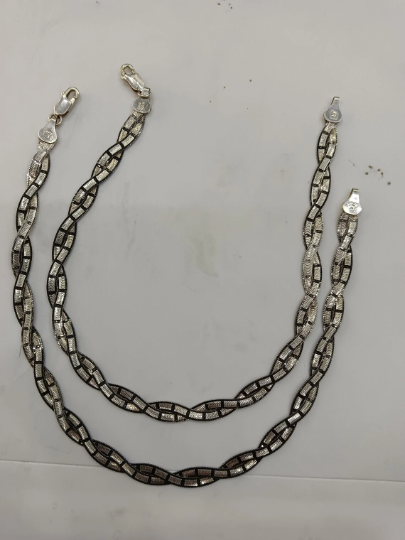 Silver Payal - 925 Sterling Silver with High Luster Polish - Handmade Anklet
