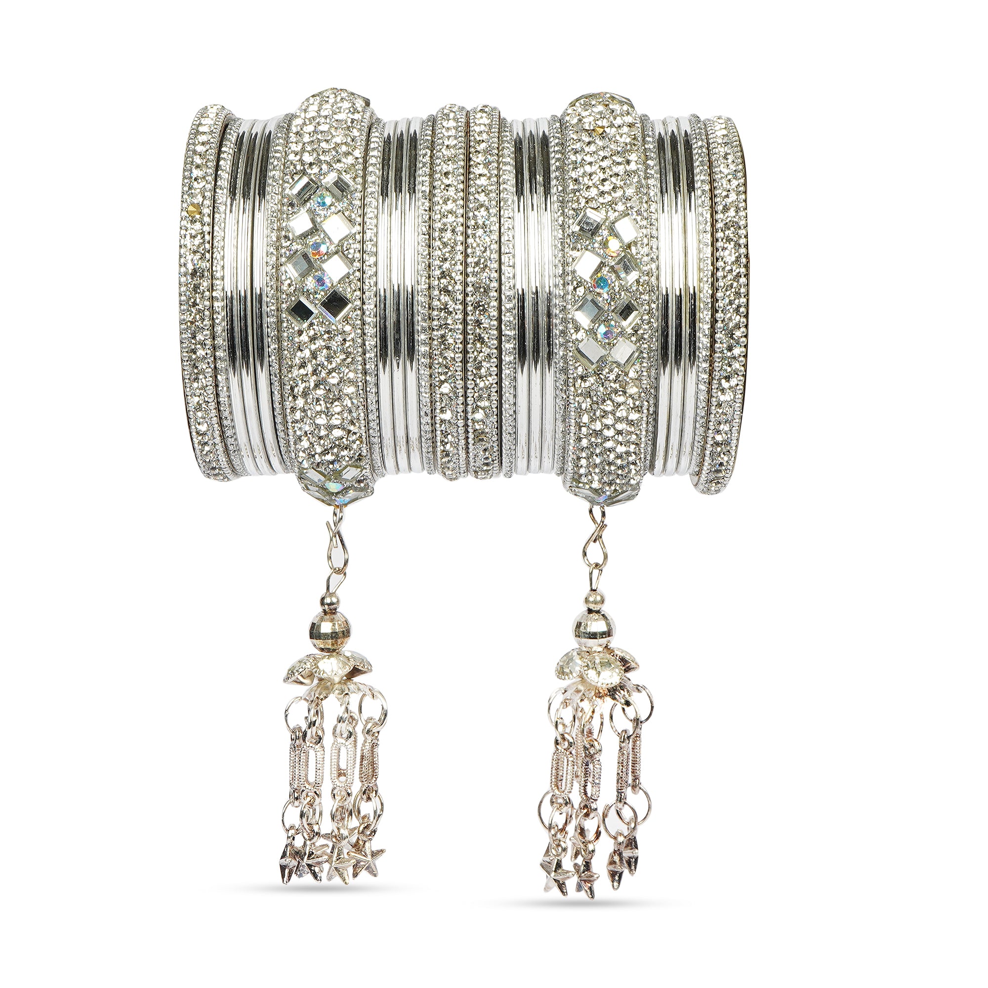Indian Wedding Bangles Set, Bridal Bangles, Traditional Bangle Seen, Lightweight Jewelry Bangles, Bridesmaid Gift, Silver Polished