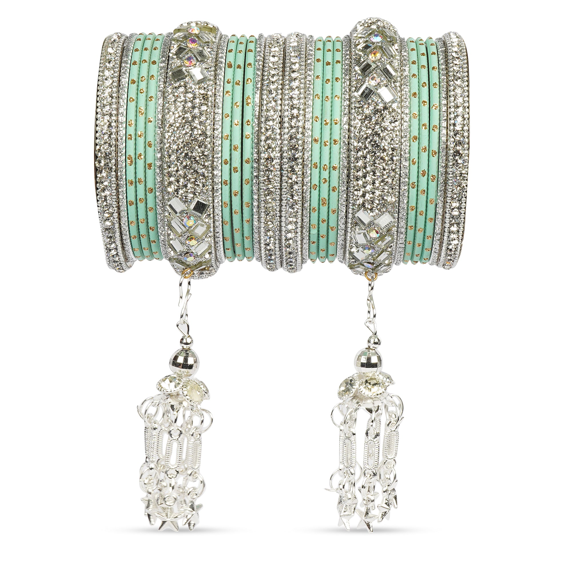 Indian Wedding Bangles Set, Bridal Bangles, Traditional Bangle Set for Women, Lightweight Jewelry Bangles, Bridesmaid Gift, Silver Polished
