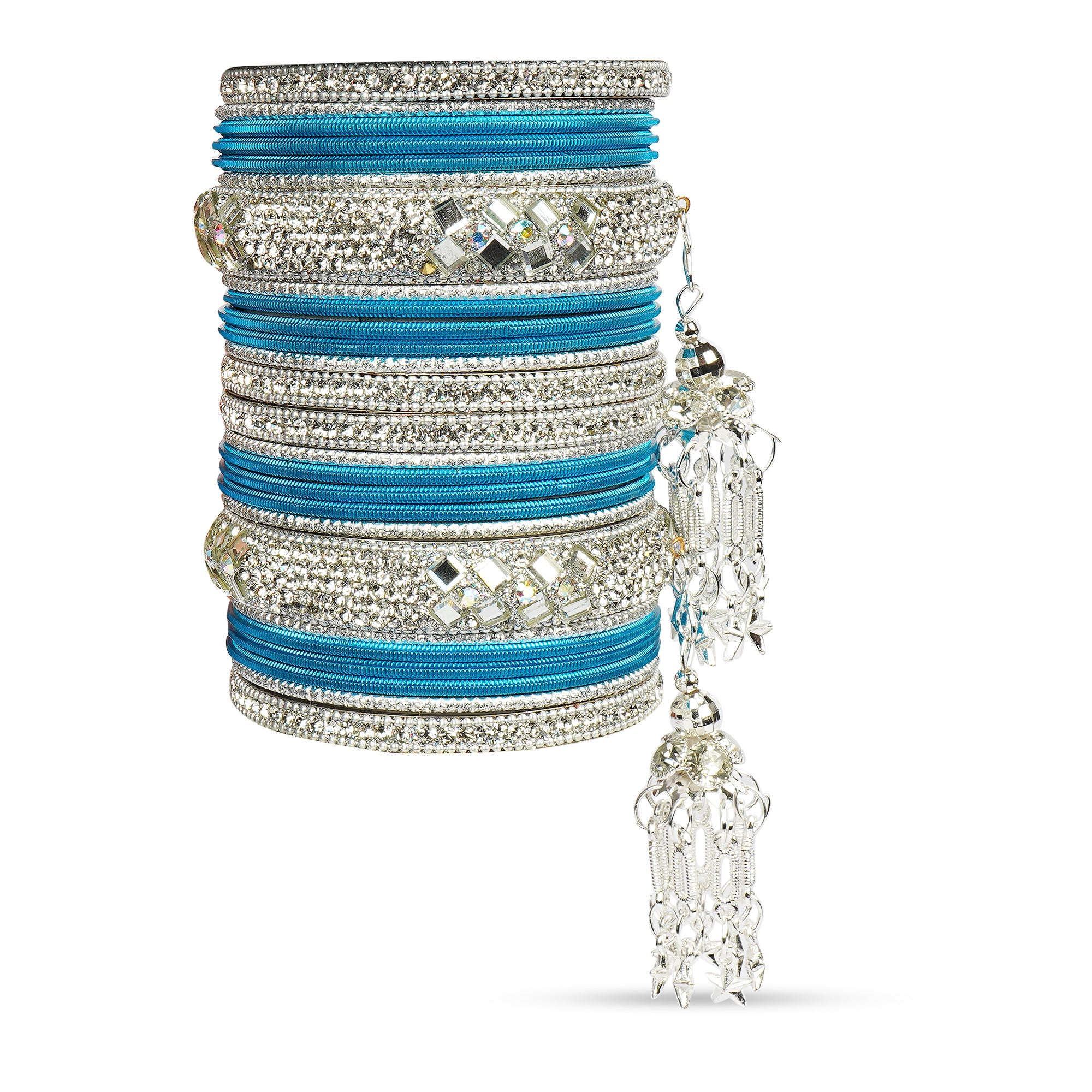 Indian Wedding Bangles Set, Bridal Bangles, Traditional Bangle Set for Women, Lightweight Jewelry Bangles, Bridesmaid Gift, Silver Polished