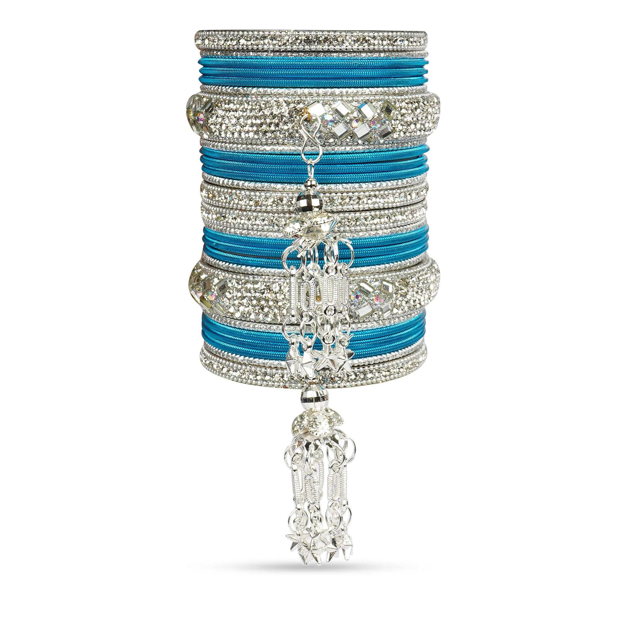 Indian Wedding Bangles Set, Bridal Bangles, Traditional Bangle Set for Women, Lightweight Jewelry Bangles, Bridesmaid Gift, Silver Polished