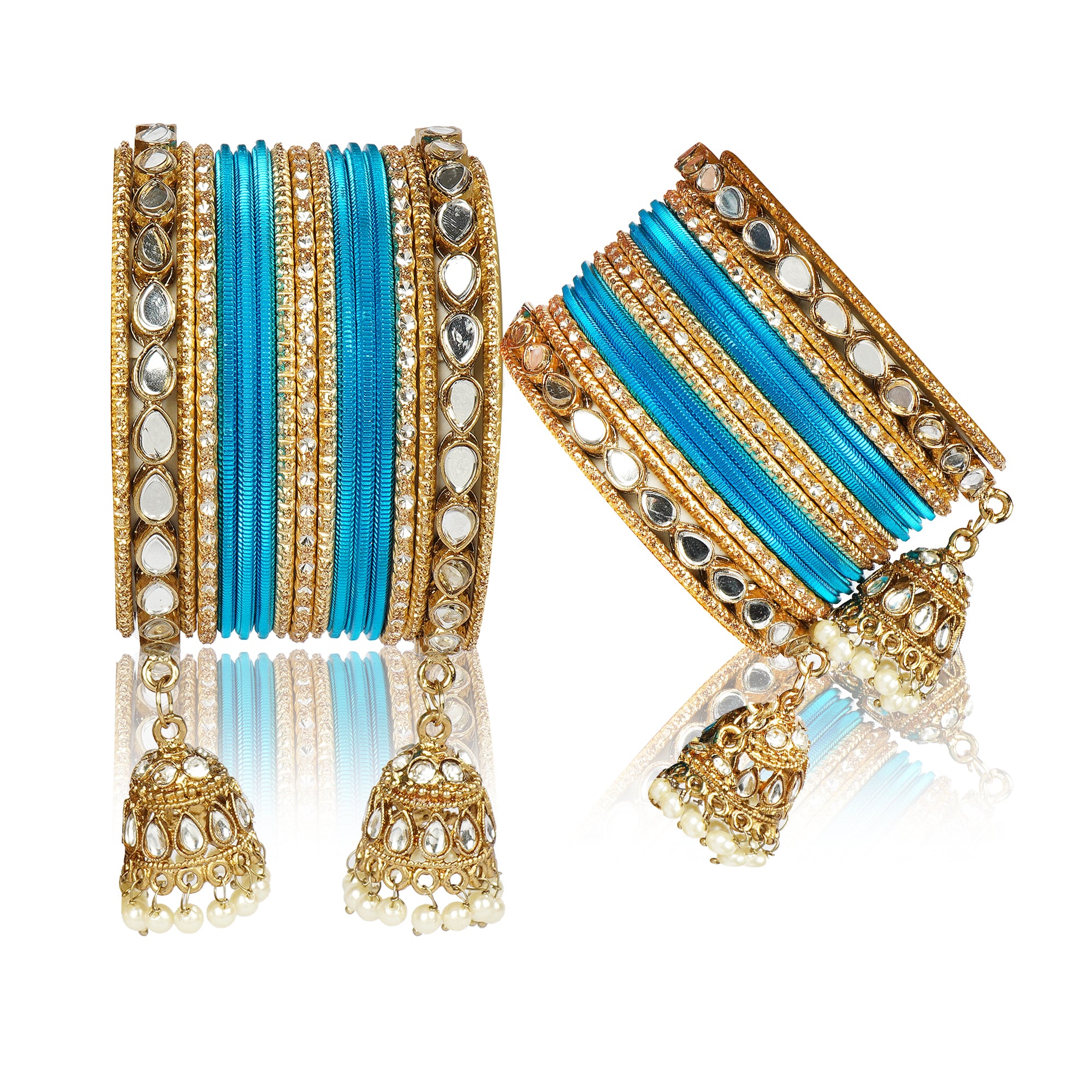 Indian Ethnic Partywear Handmade Bangles – Elegant Jewelry for Women, Perfect for Weddings, Festivals, and Everyday Wear