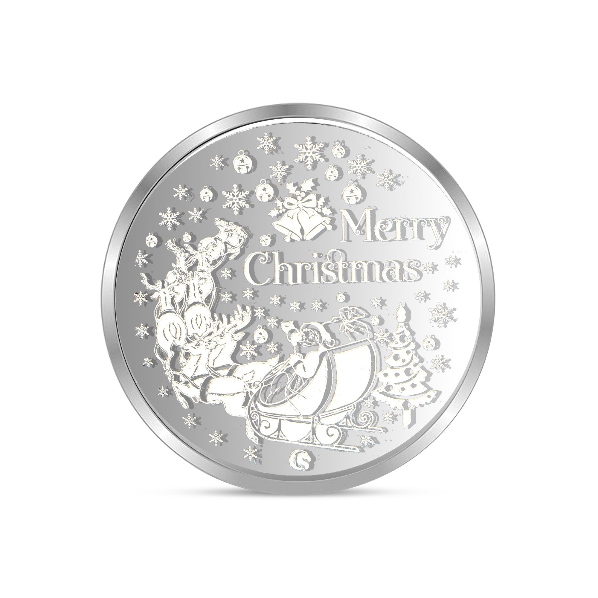 999 silver Merry Christmas 10 grams Coin for Your Loved Ones