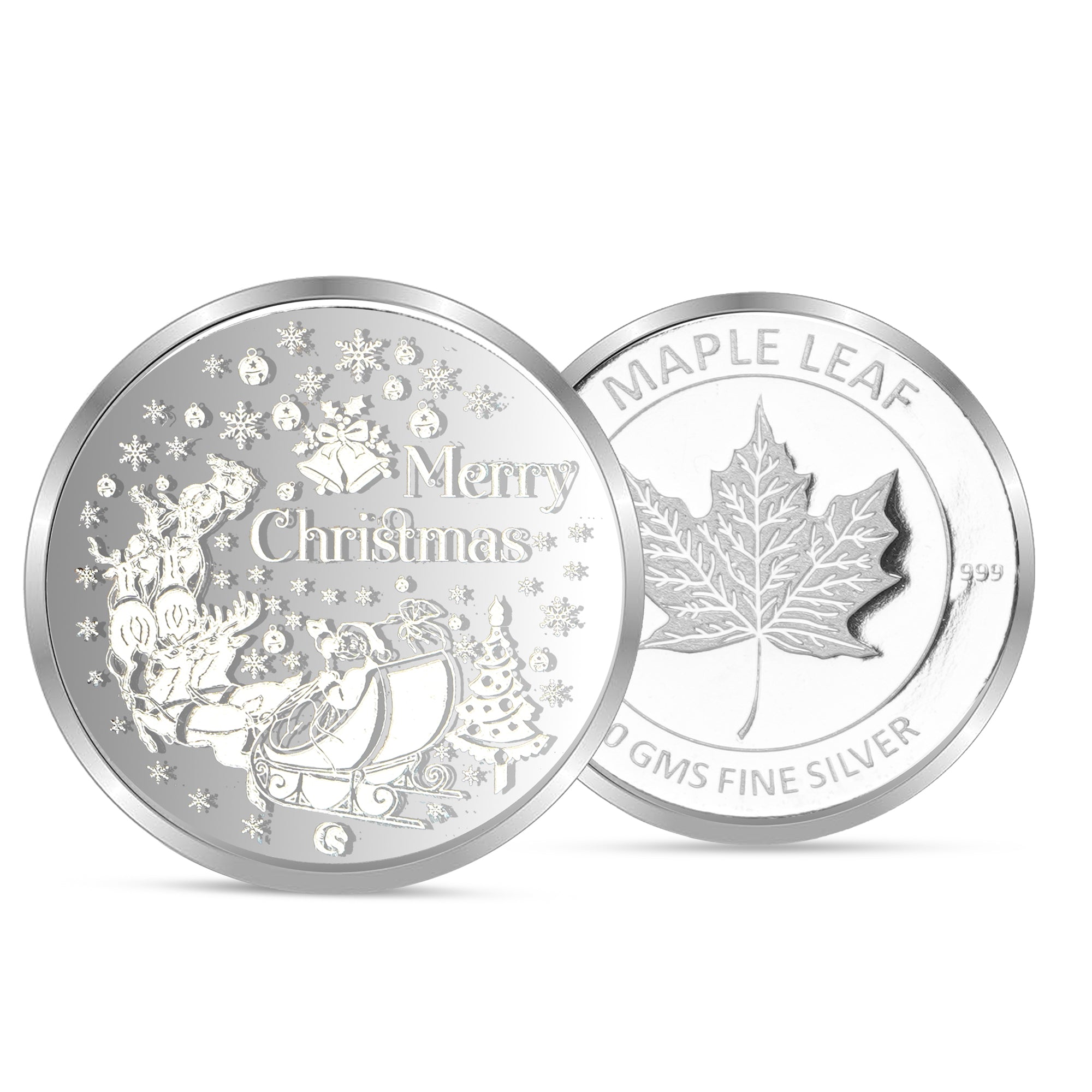 999 silver Merry Christmas 10 grams Coin for Your Loved Ones