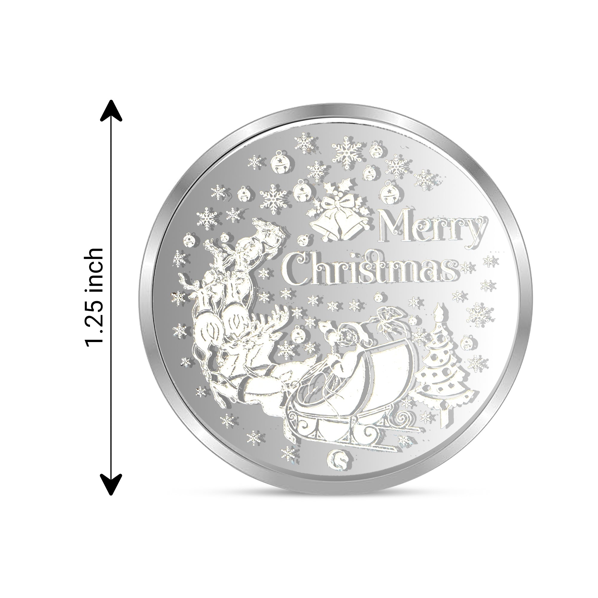 999 silver Merry Christmas 10 grams Coin for Your Loved Ones