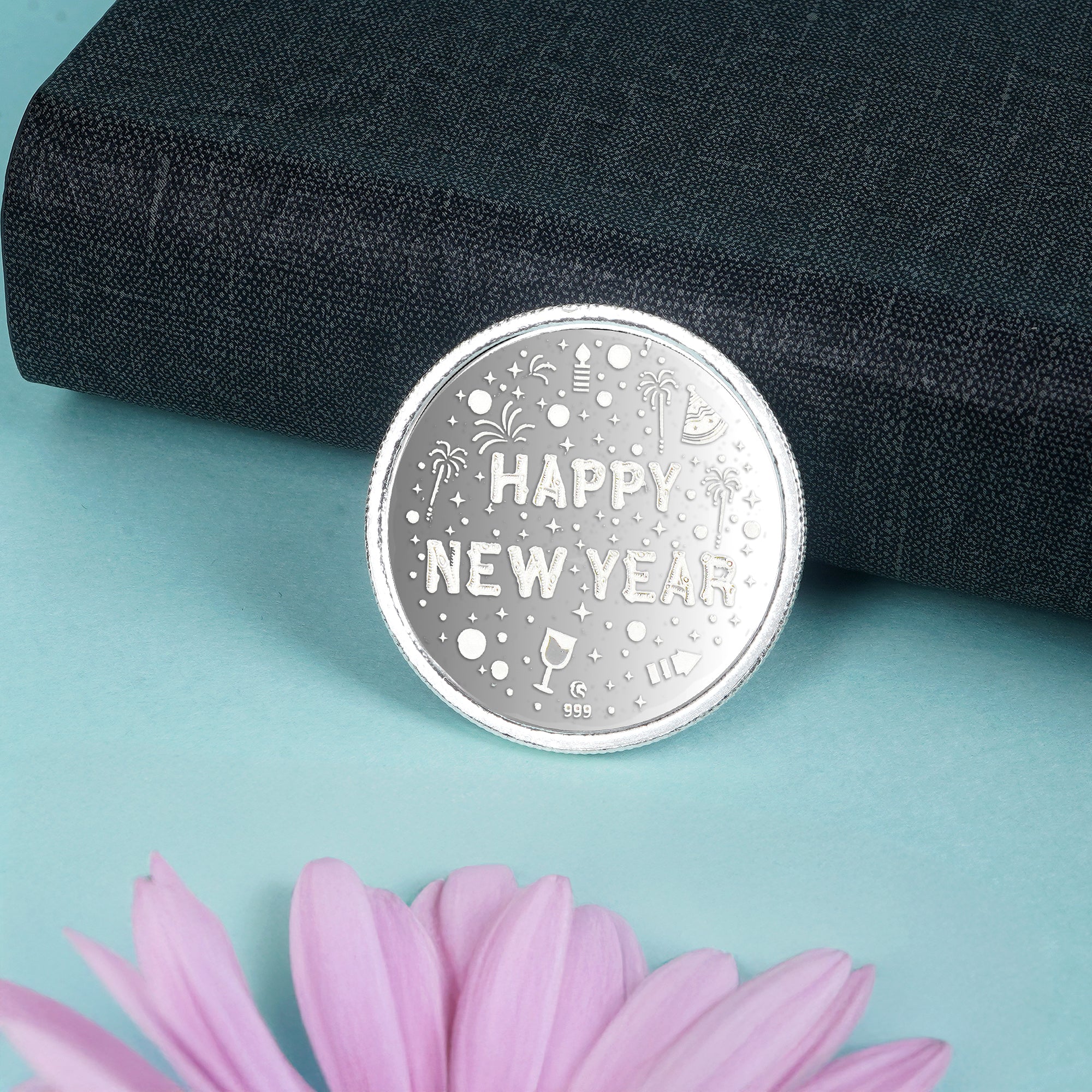 999 silver 10 gram Happy New Year wishes coin for your loved ones