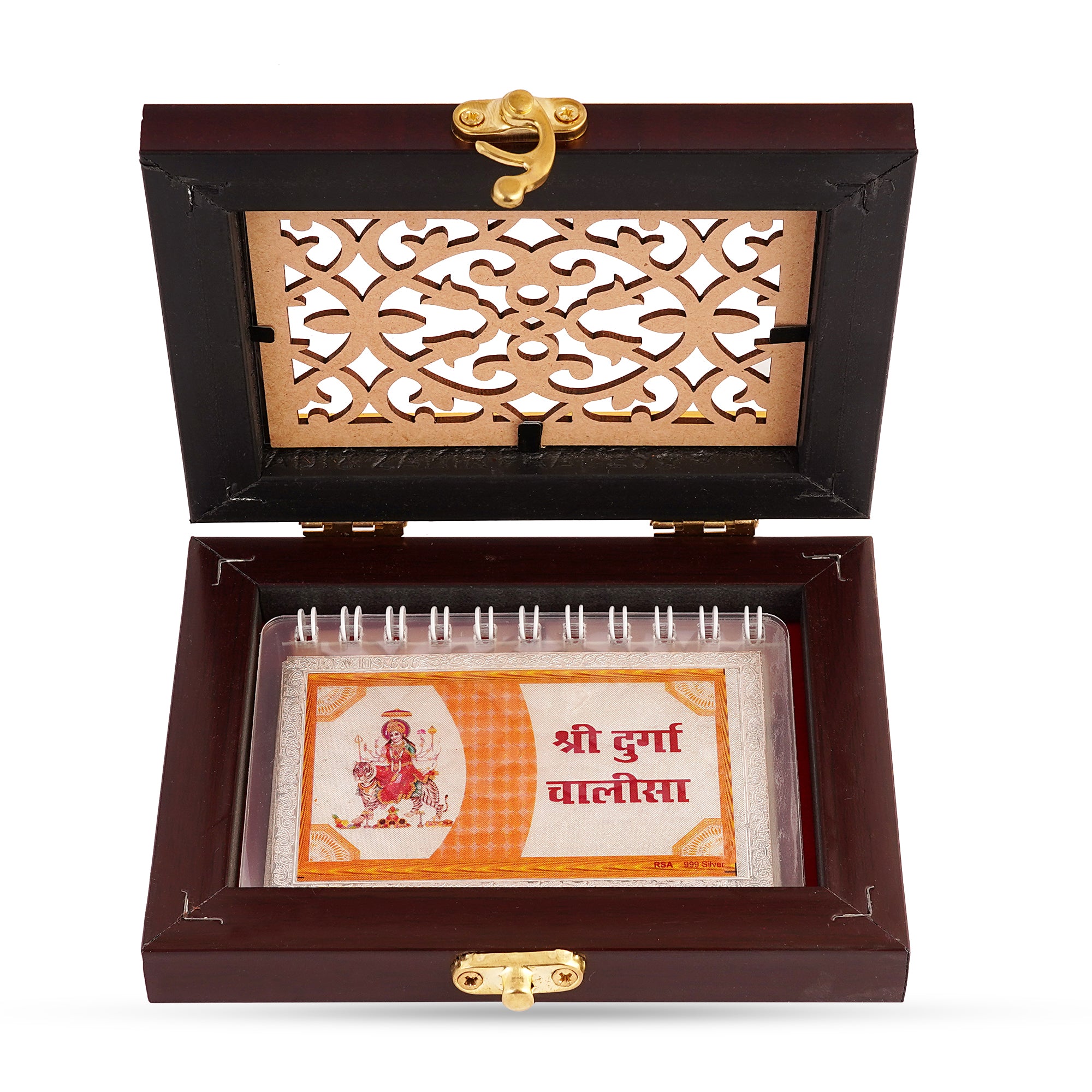 Shri Durga Chalisa in 100% pure silver