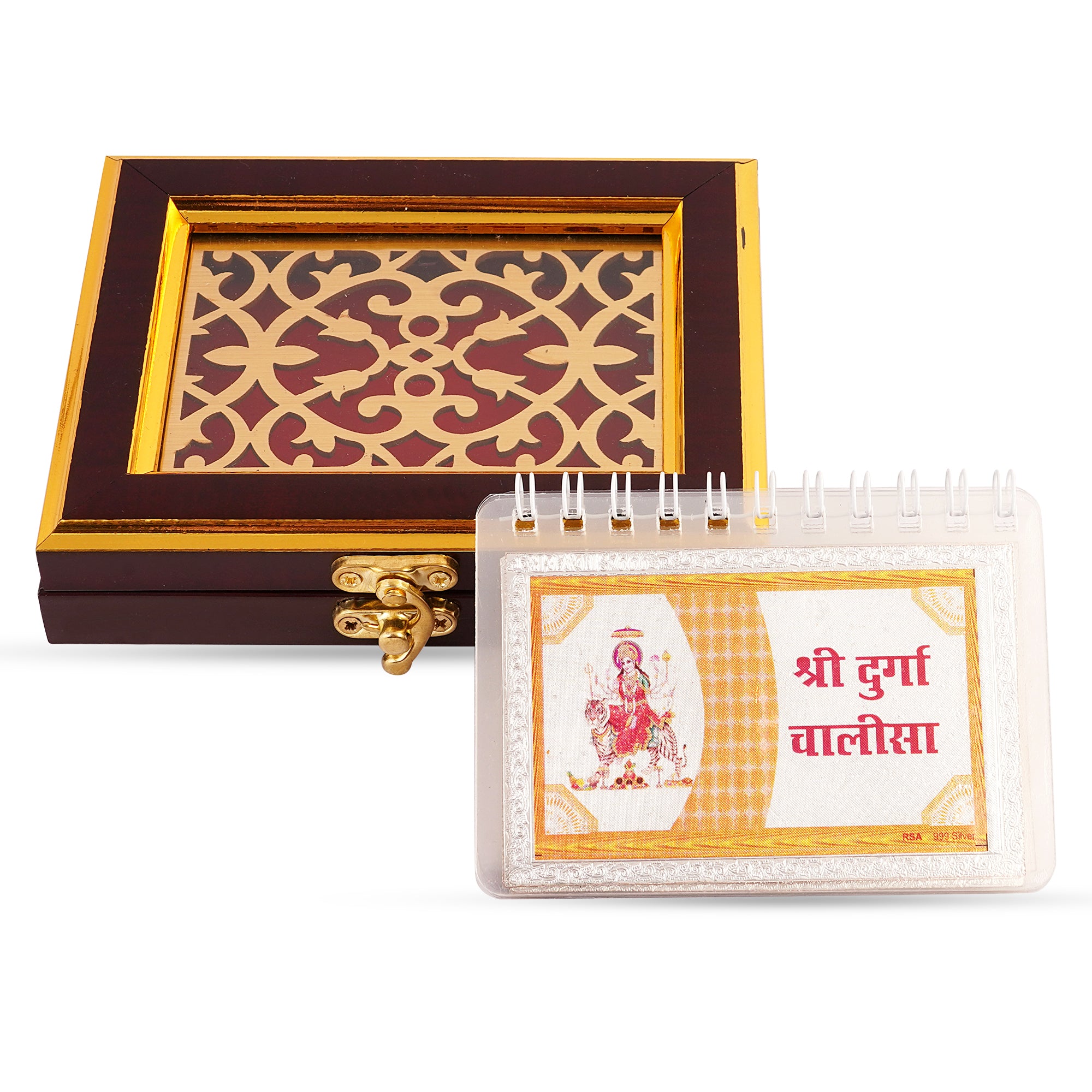 Shri Durga Chalisa in 100% pure silver