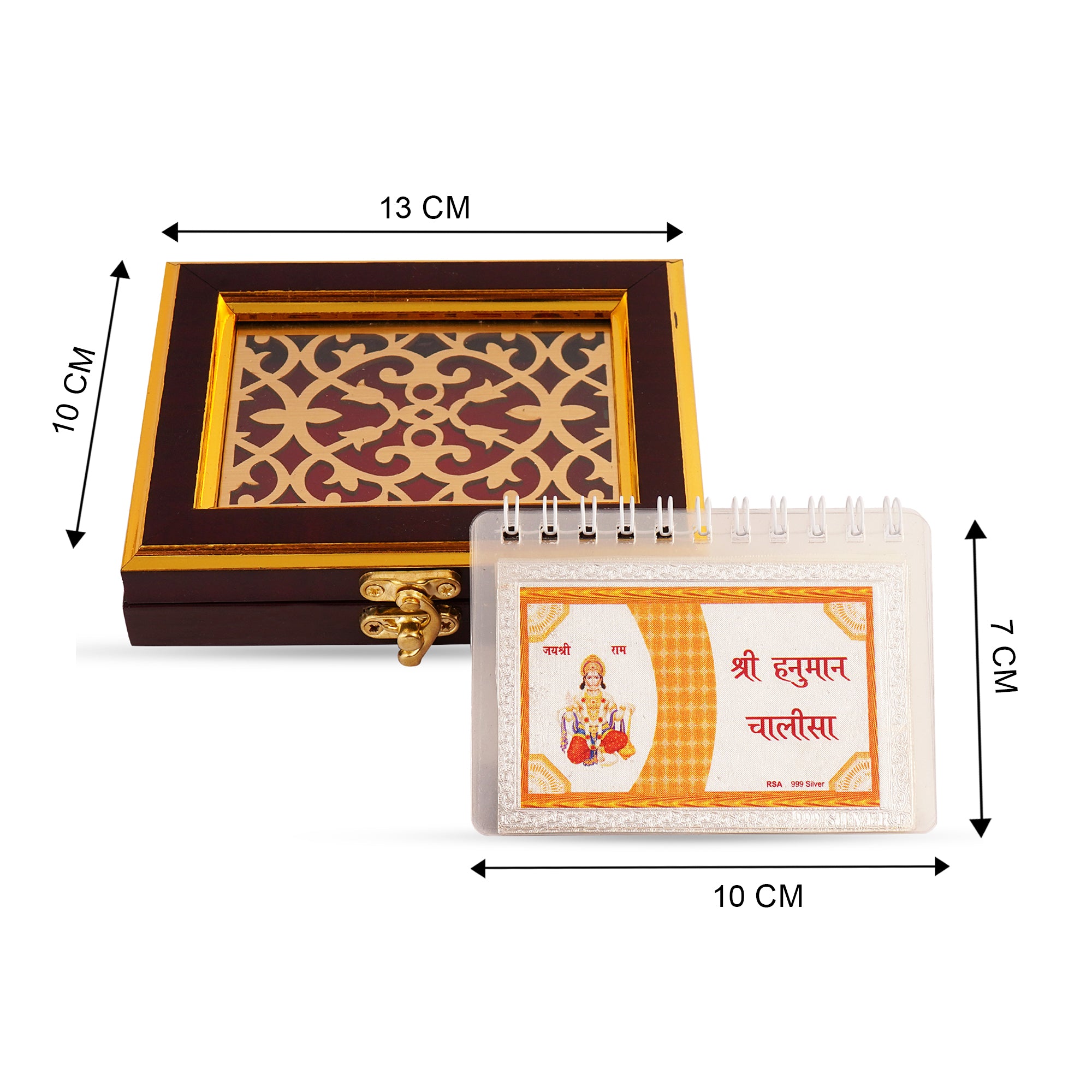 Hanuman Chalisa in 100% pure silver