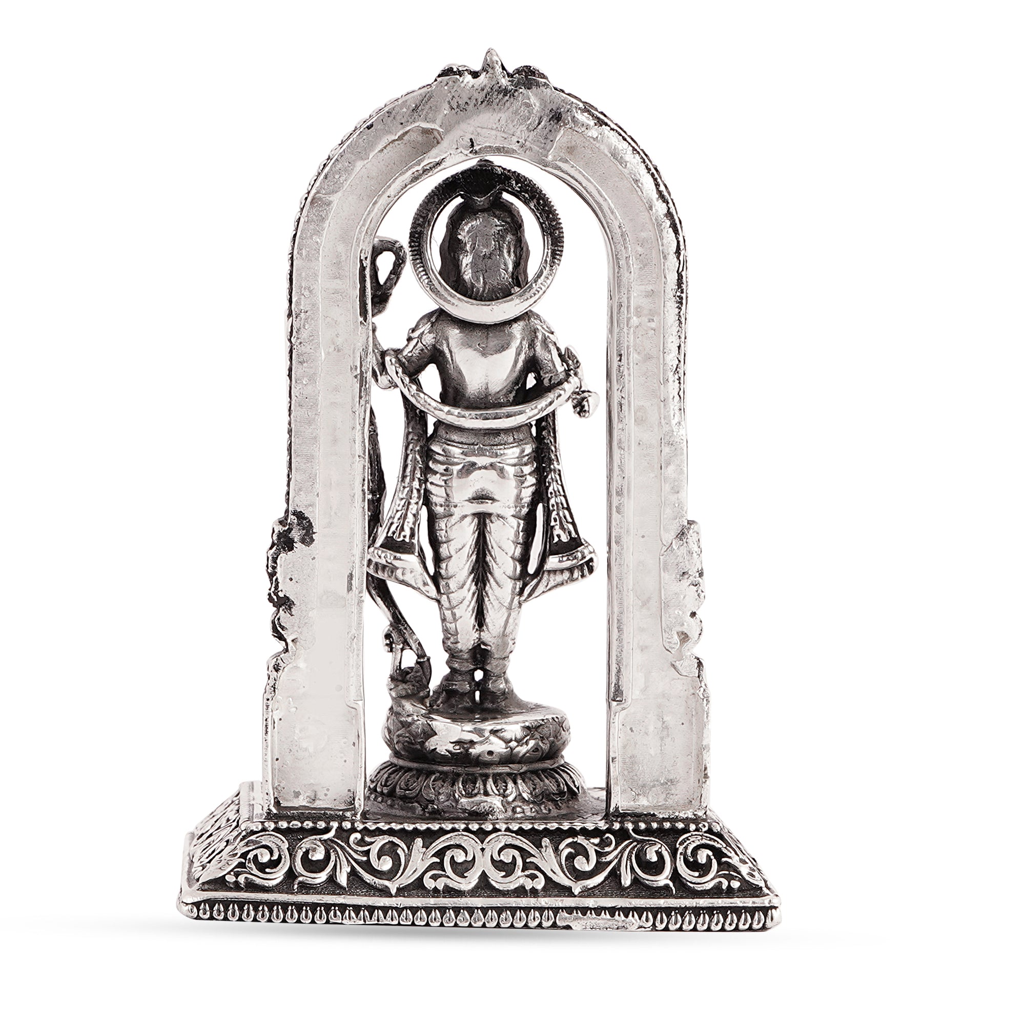 925 Silver Handcrafted Lord Ram Idol Replica of Ram Lalla Idol Ayodhya Temple