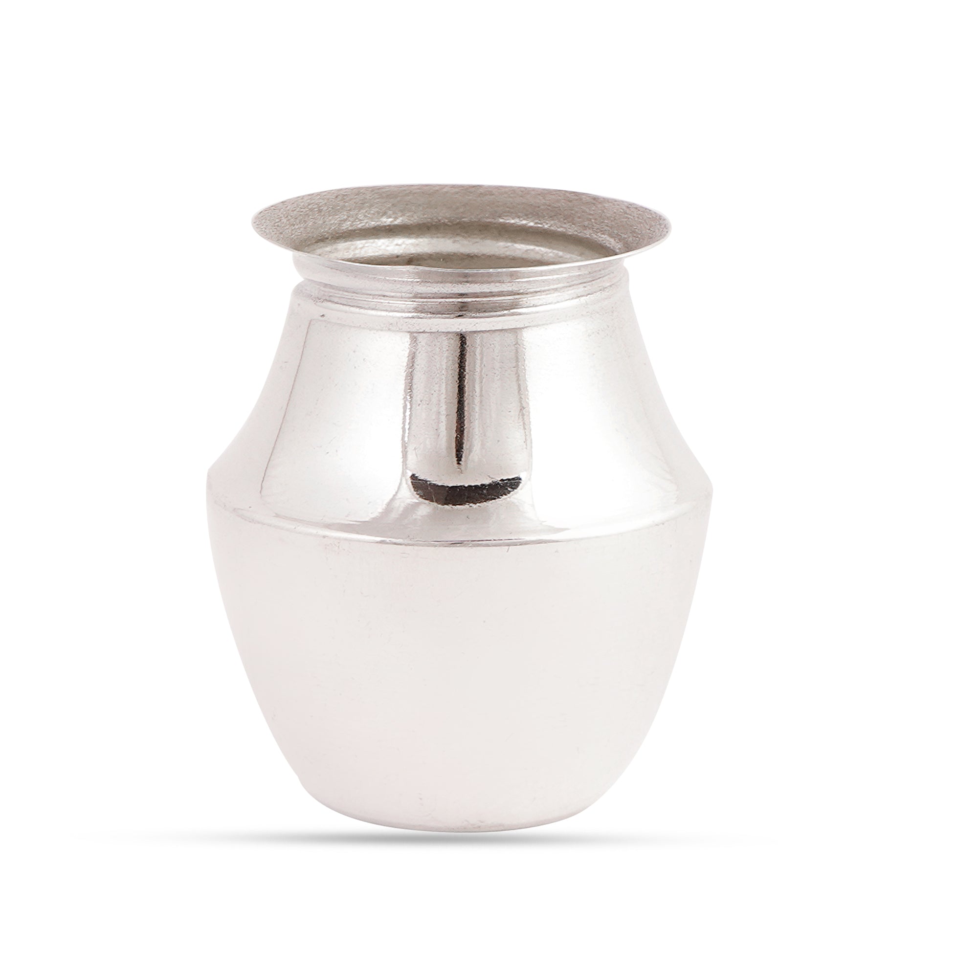 925 Hallmark Silver Pot with Removable Coconut-Shaped Lid for Gangajal