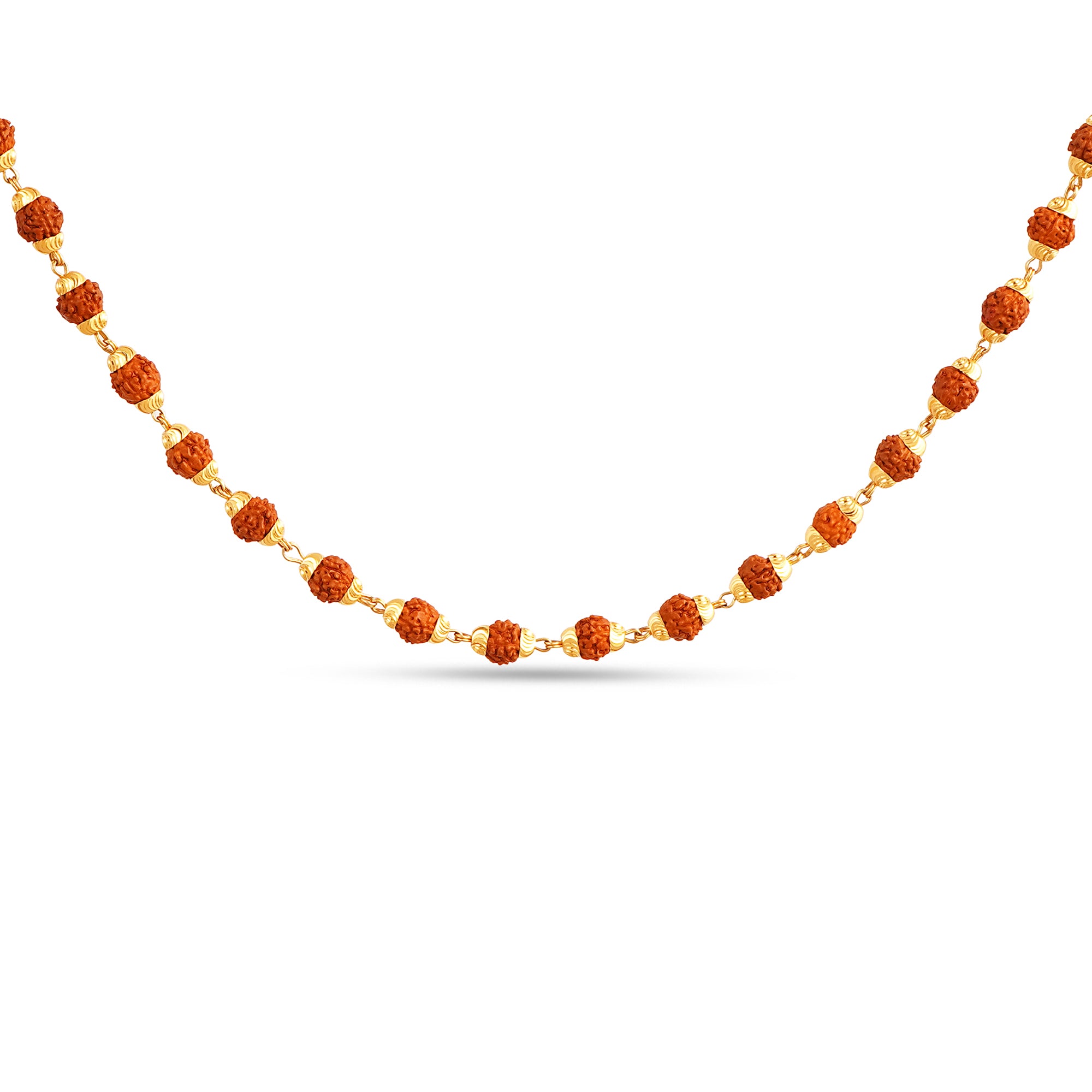 22ct Gold Rudraksh Chain/ Mala Indian Handcrafted Chain