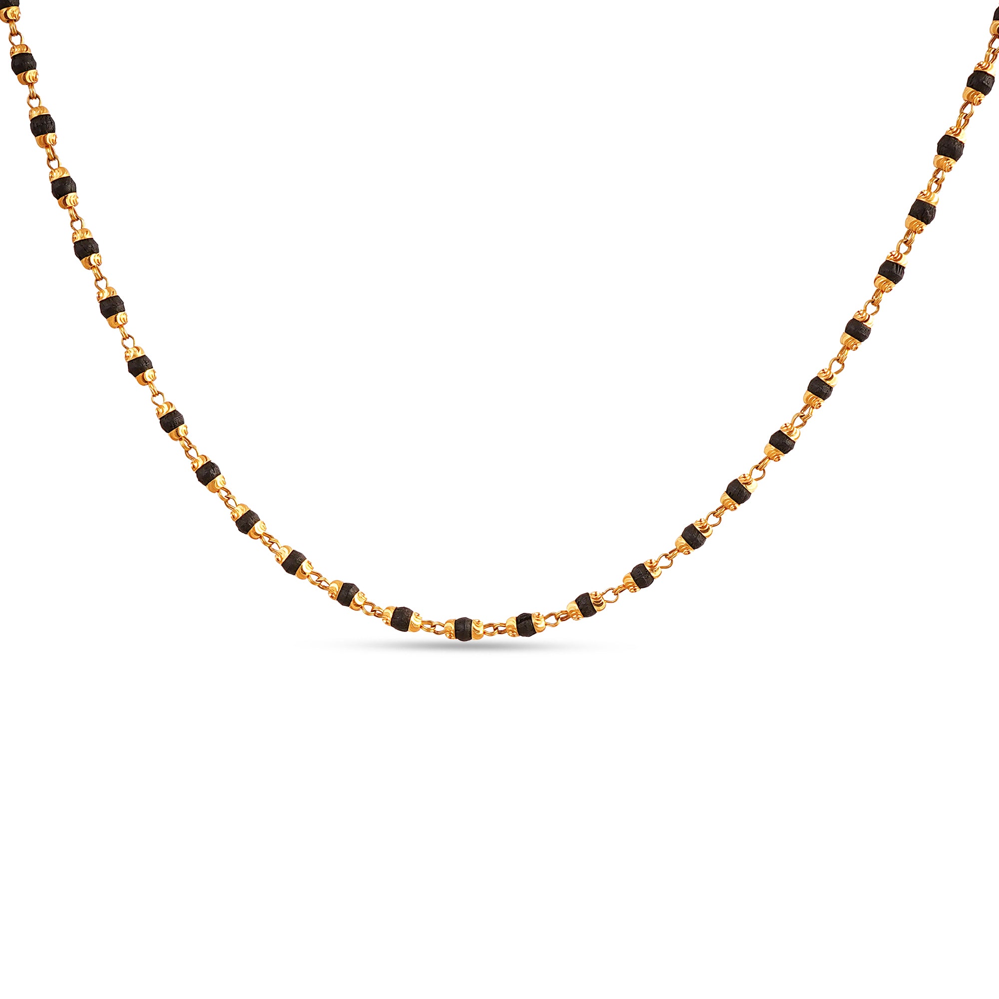 22k 916 Gold Tulsi Mala - Unique Handmade Indian Design - Perfect Anniversary