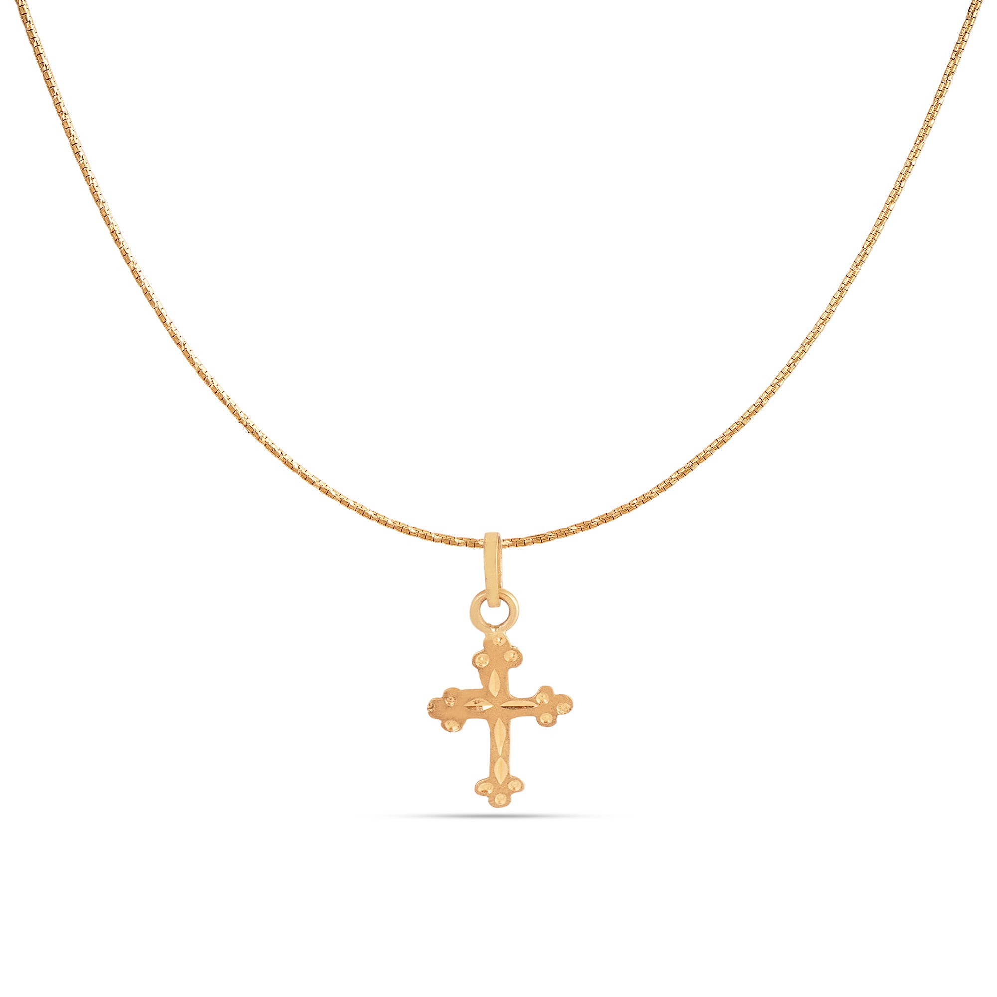 22 K 916 Hallmarked Solid Gold Holy Cross Pendent Beautifully Hand Crafted