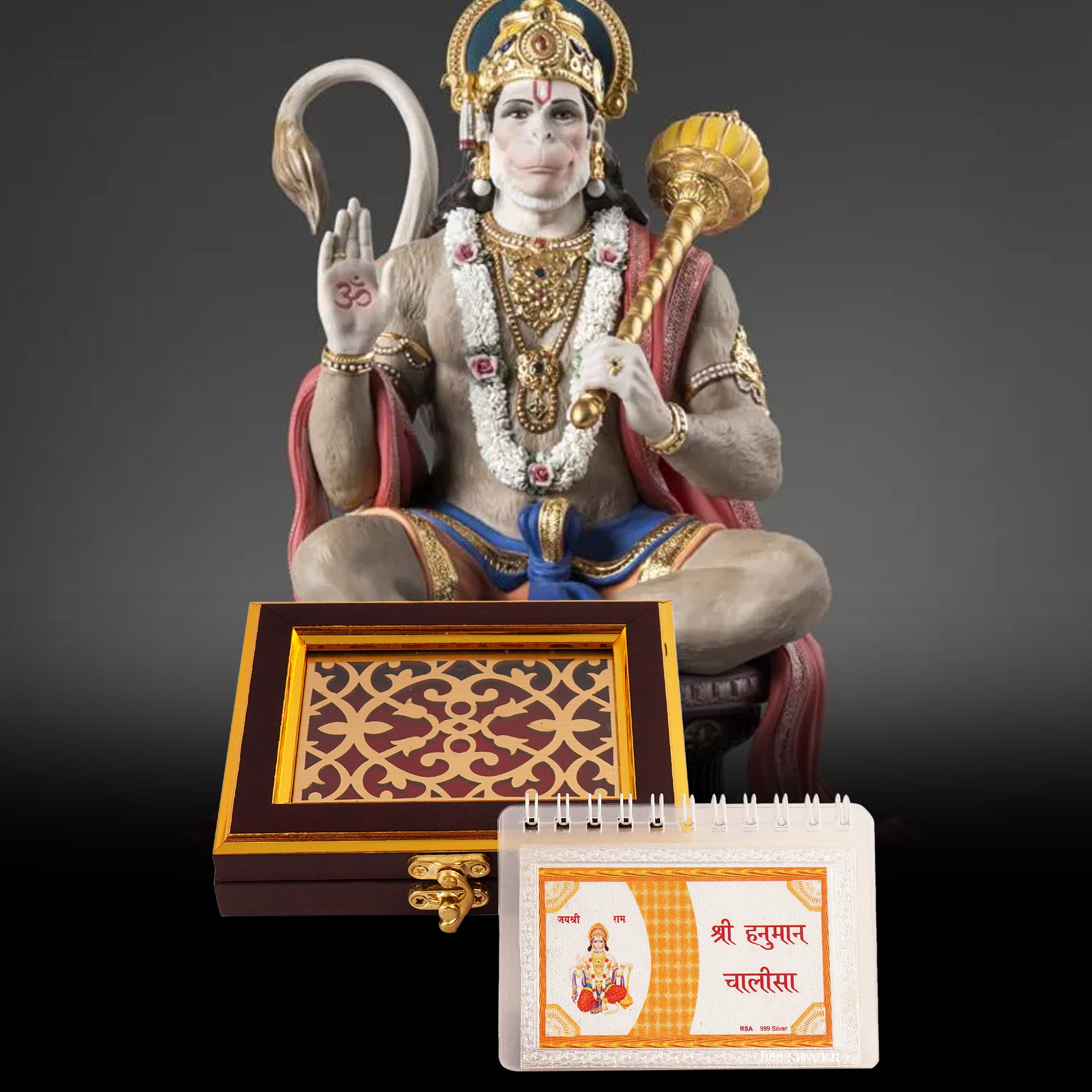 Hanuman Chalisa in 100% pure silver