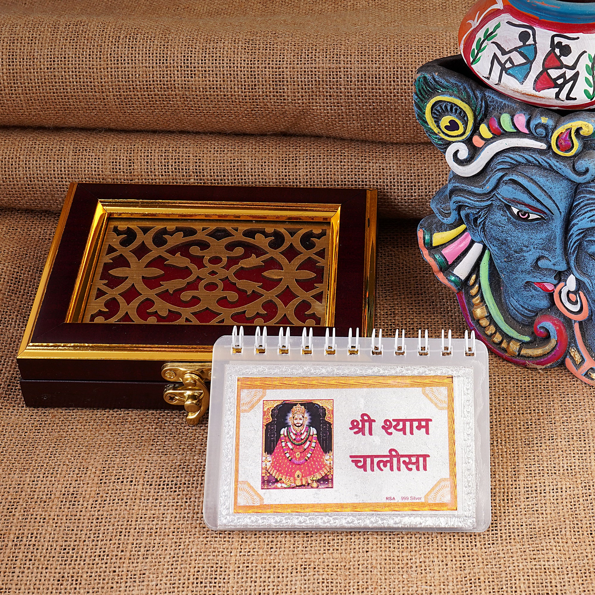 Shri Shyam chalisa/ Khatu Naresh chalisa in 100% pure silver
