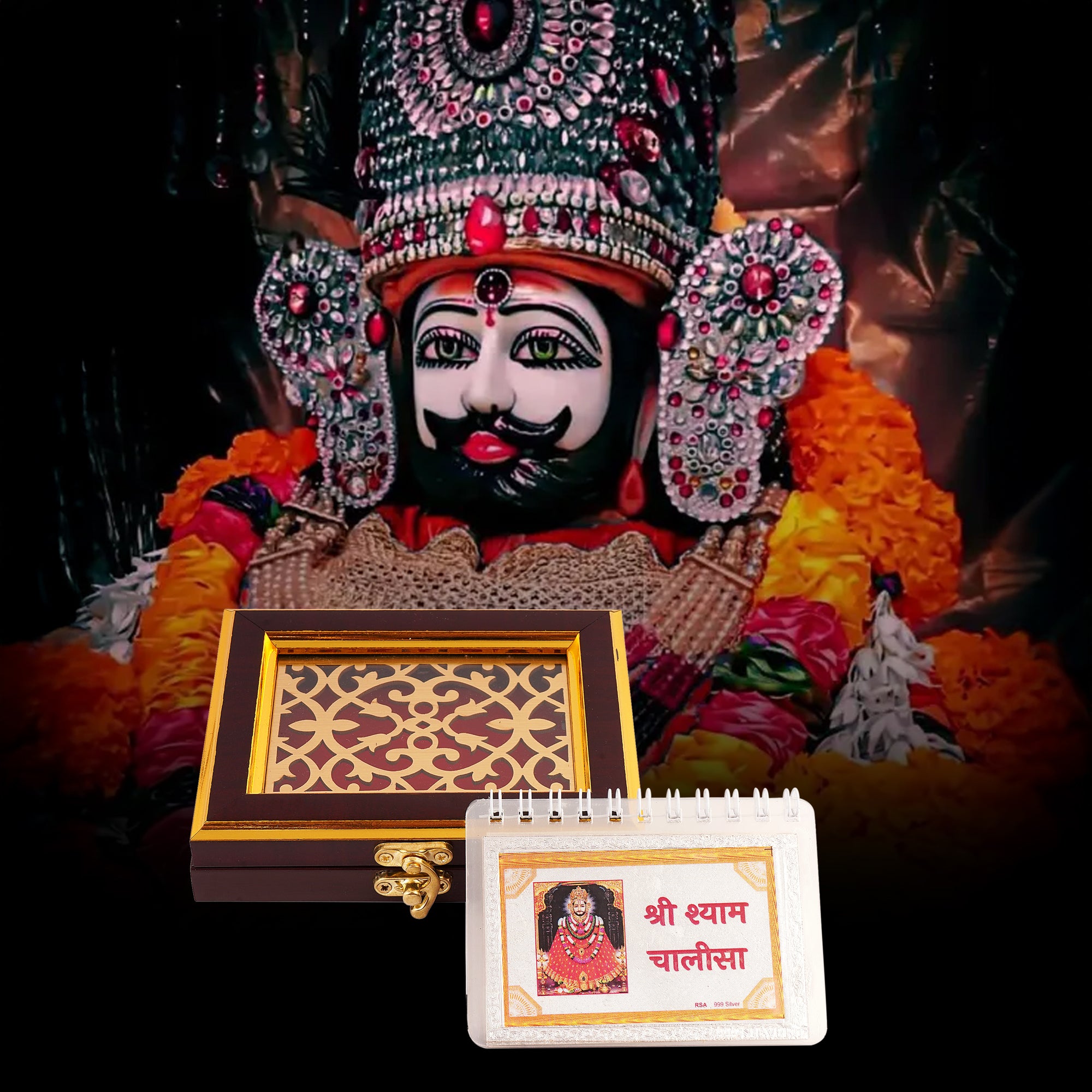 Shri Shyam chalisa/ Khatu Naresh chalisa in 100% pure silver
