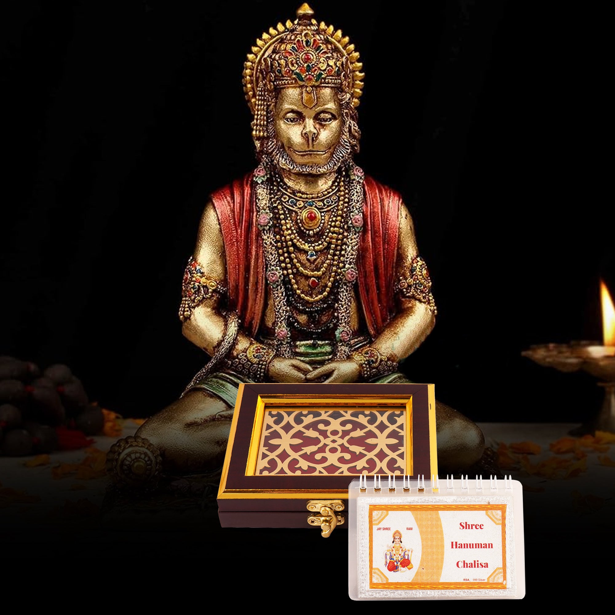 100% Pure silver Hanuman chalisa in english