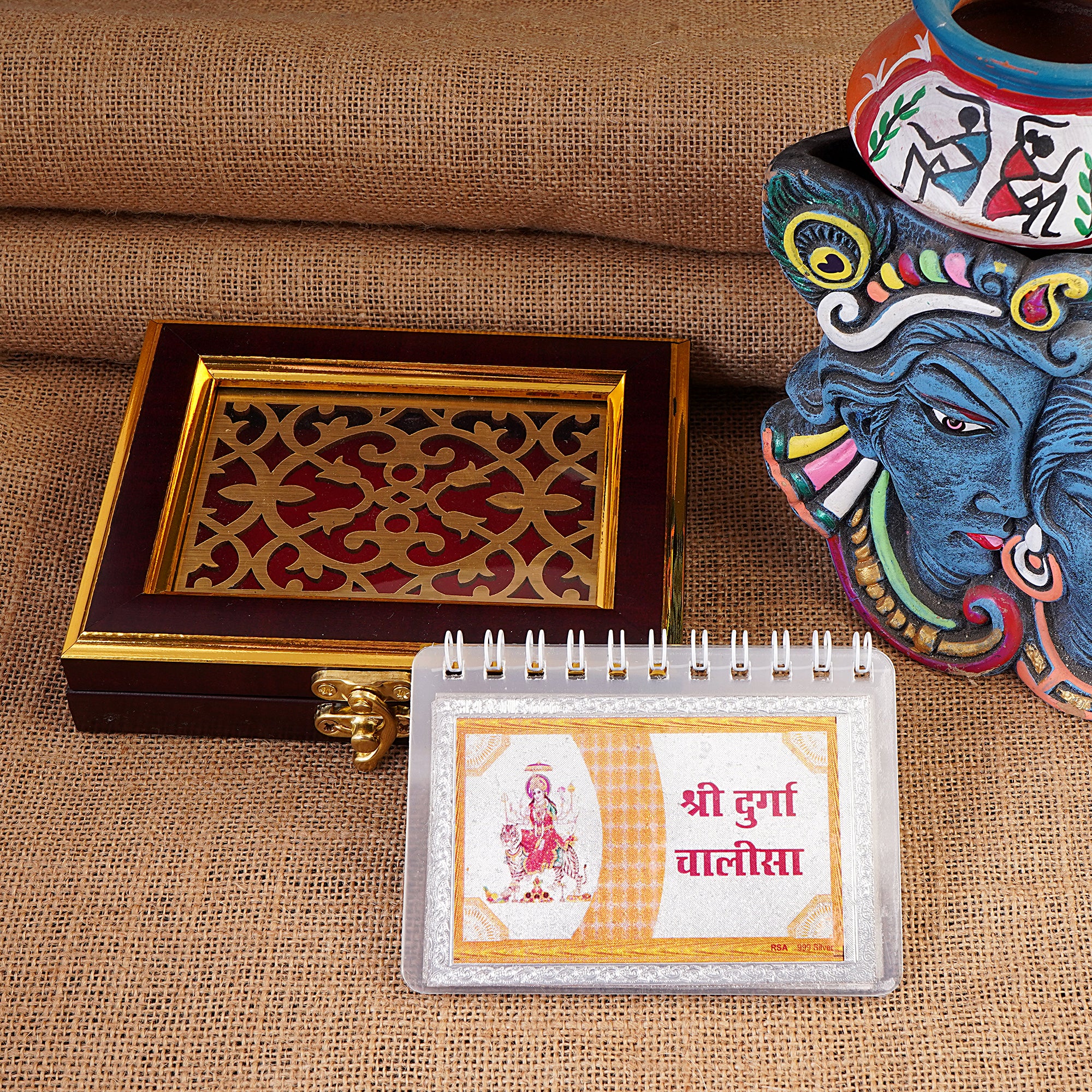 Shri Durga Chalisa in 100% pure silver