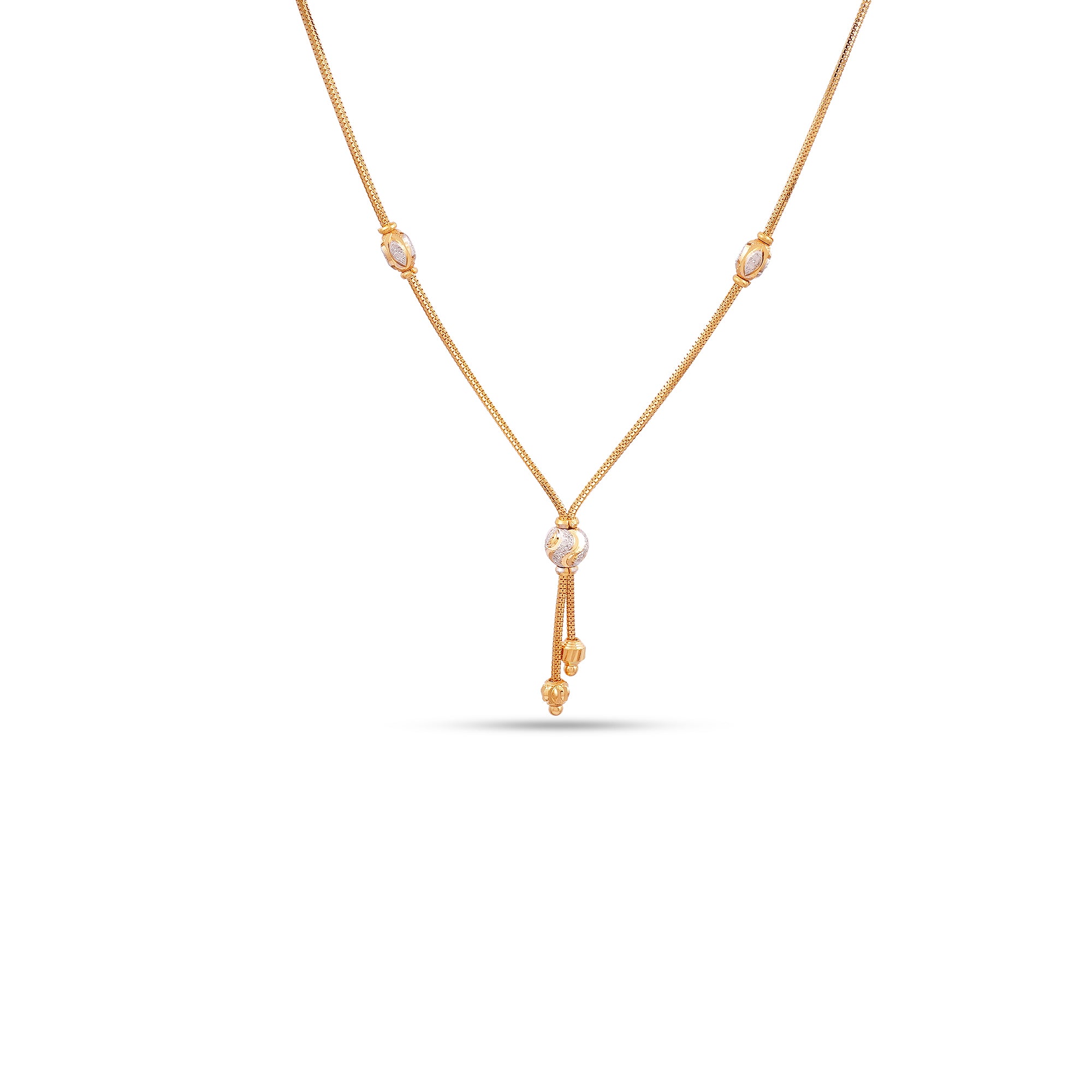 22k 916 Solid Gold Chain - Handcrafted Indian Designer Gold Chain - Elegant and Precious