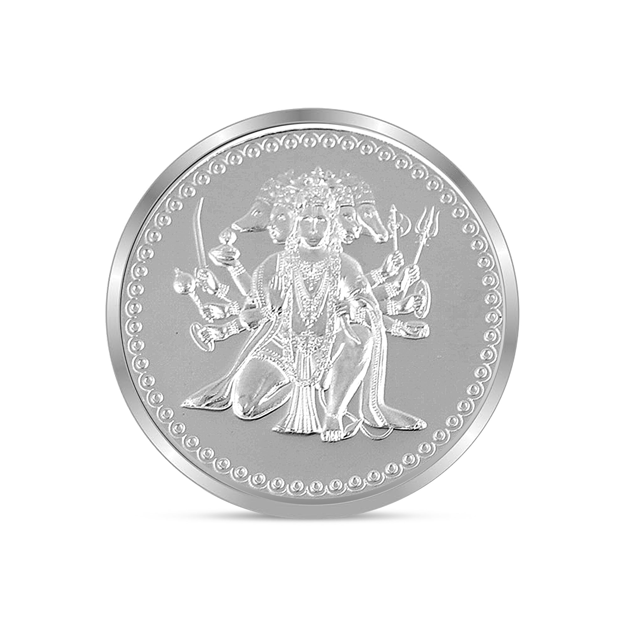 999 silver Panchmukhi Hanuman ji coin