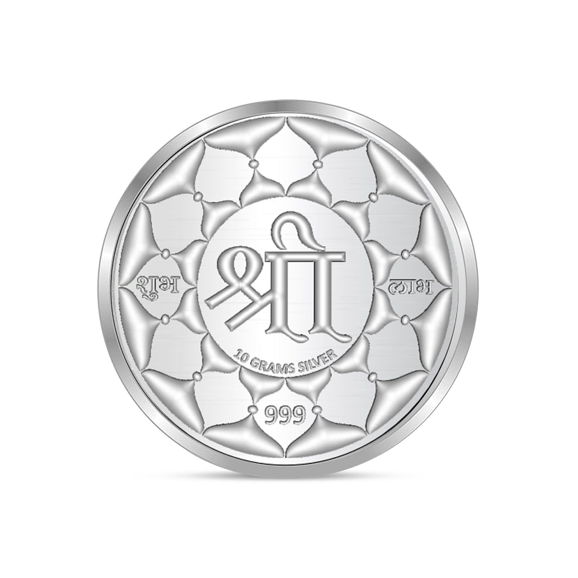 100% Pure Solid Silver Durga Mata/Sherawali Coin with 'Shri' Engravd on the Back