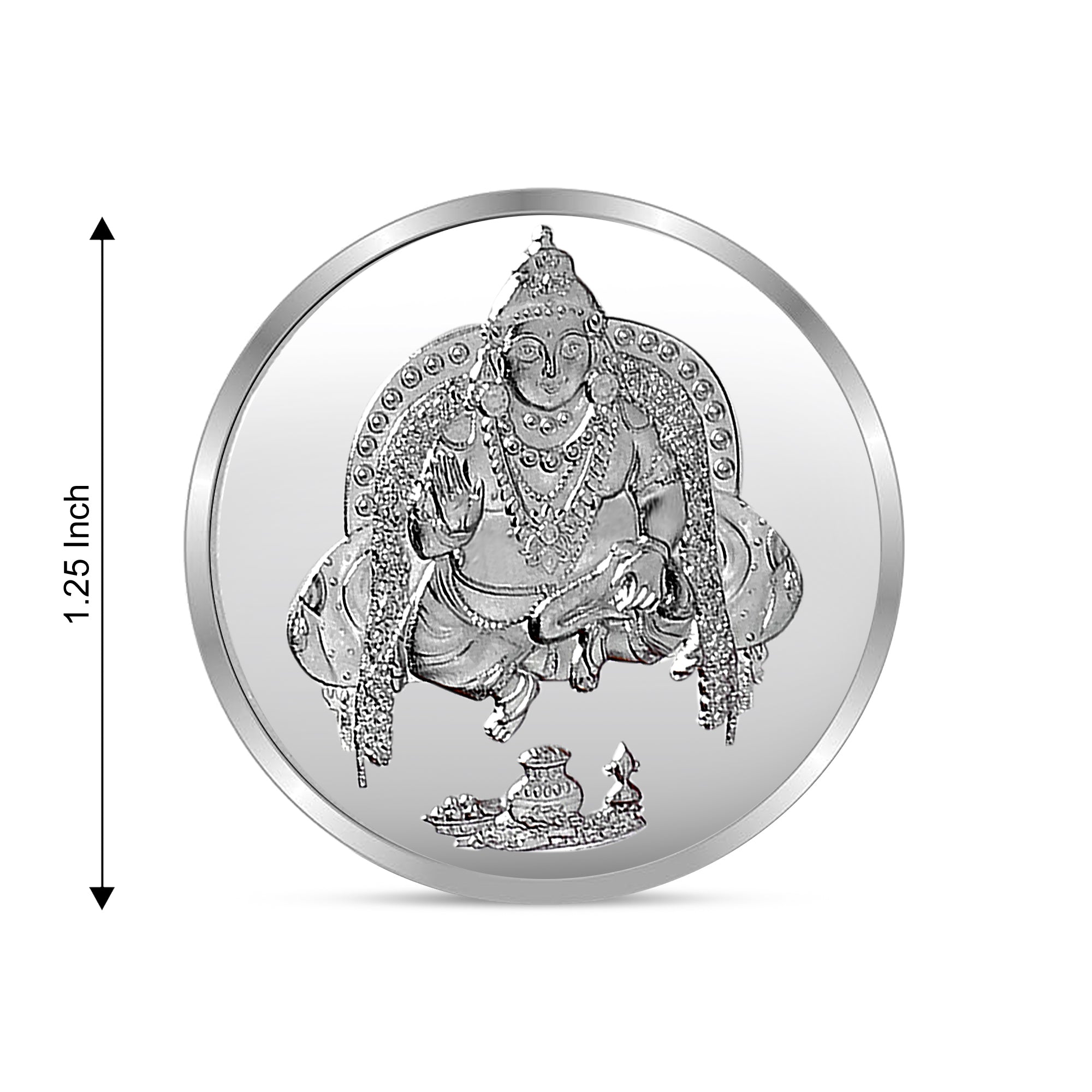999 Silver Coin Kuber Coin with Kuber yantra, Lord of Money