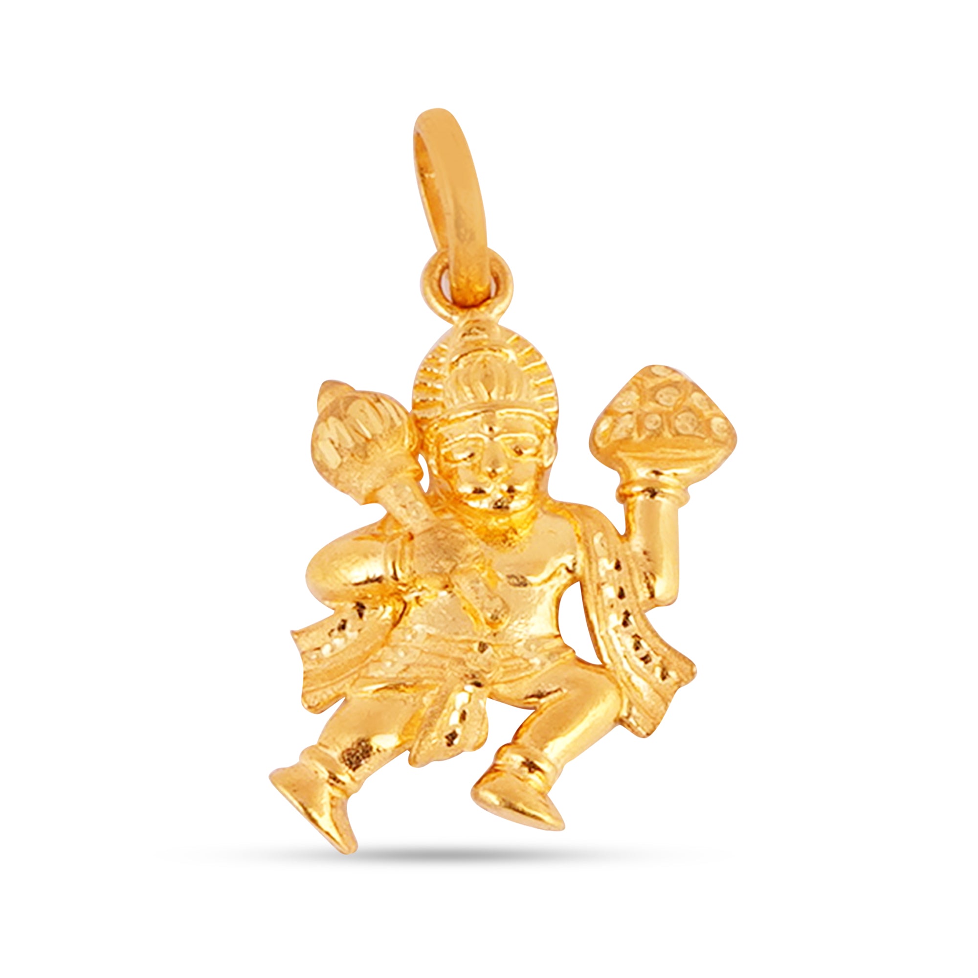 Mystical 22K Gold Hanuman Ji Pendant - Handcrafted Elegance