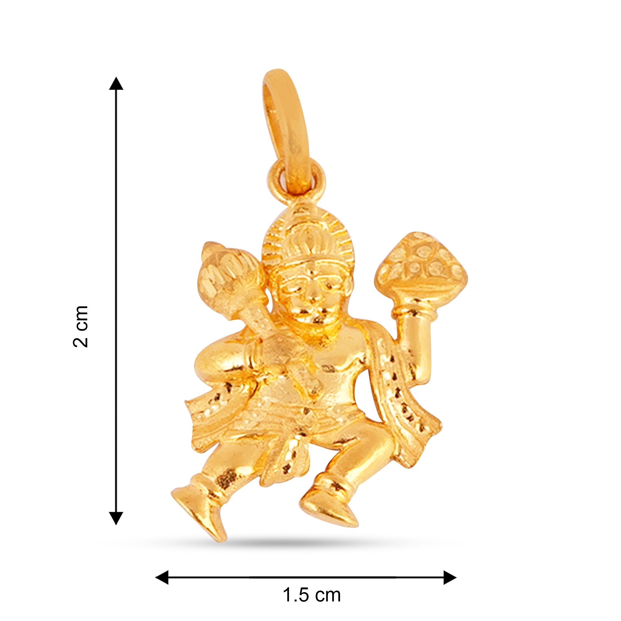 Mystical 22K Gold Hanuman Ji Pendant - Handcrafted Elegance