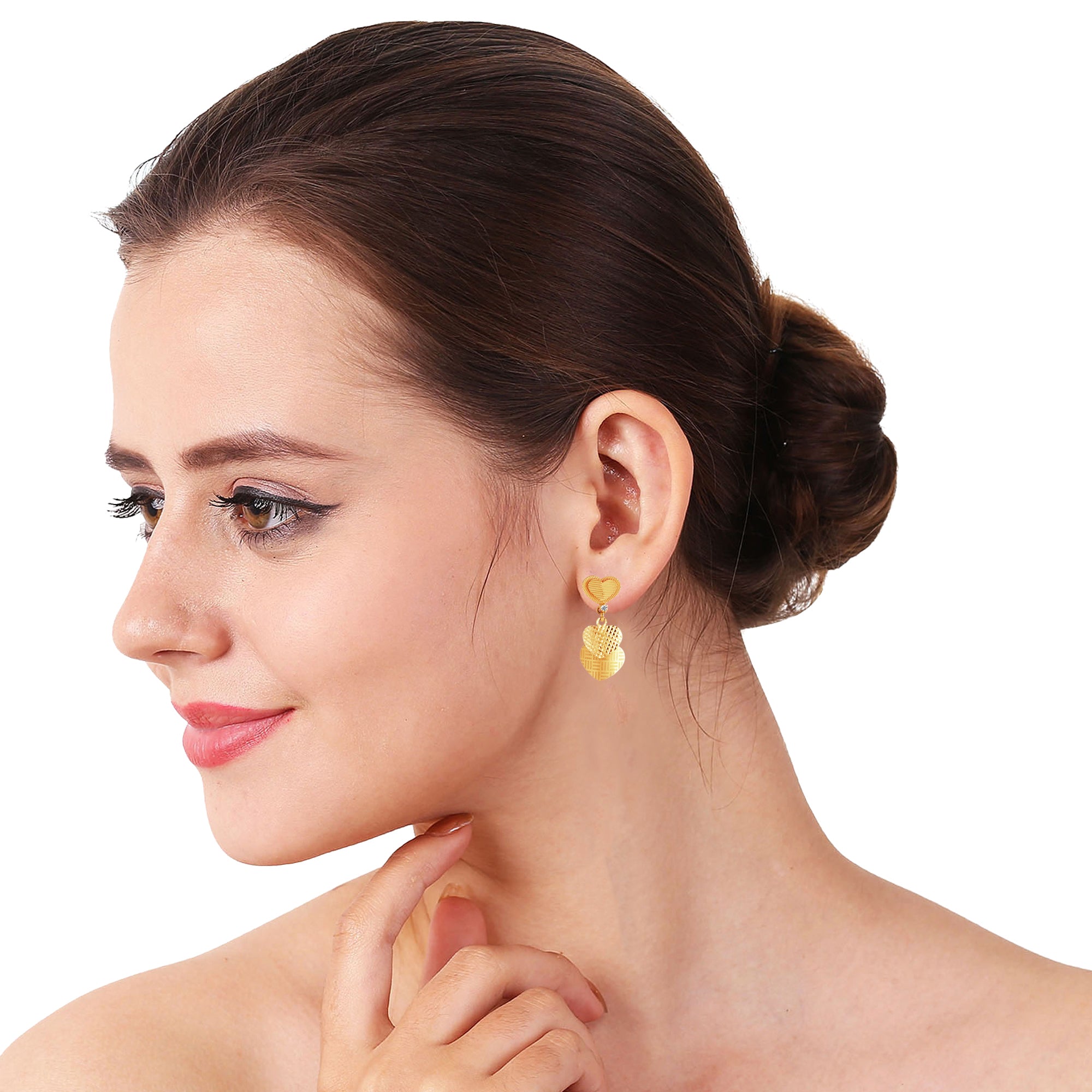 Mystical Elegance - Enchanting 22kt Yellow Gold Dangler Earrings - Anniversary Magic