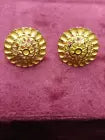 Gold Stud Earring Women's Earrings Handmade Stud Earrings 22kt Yellow Gold Stud