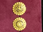 Gold Stud Earring Women's Earrings Handmade Stud Earrings 22kt Yellow Gold Stud