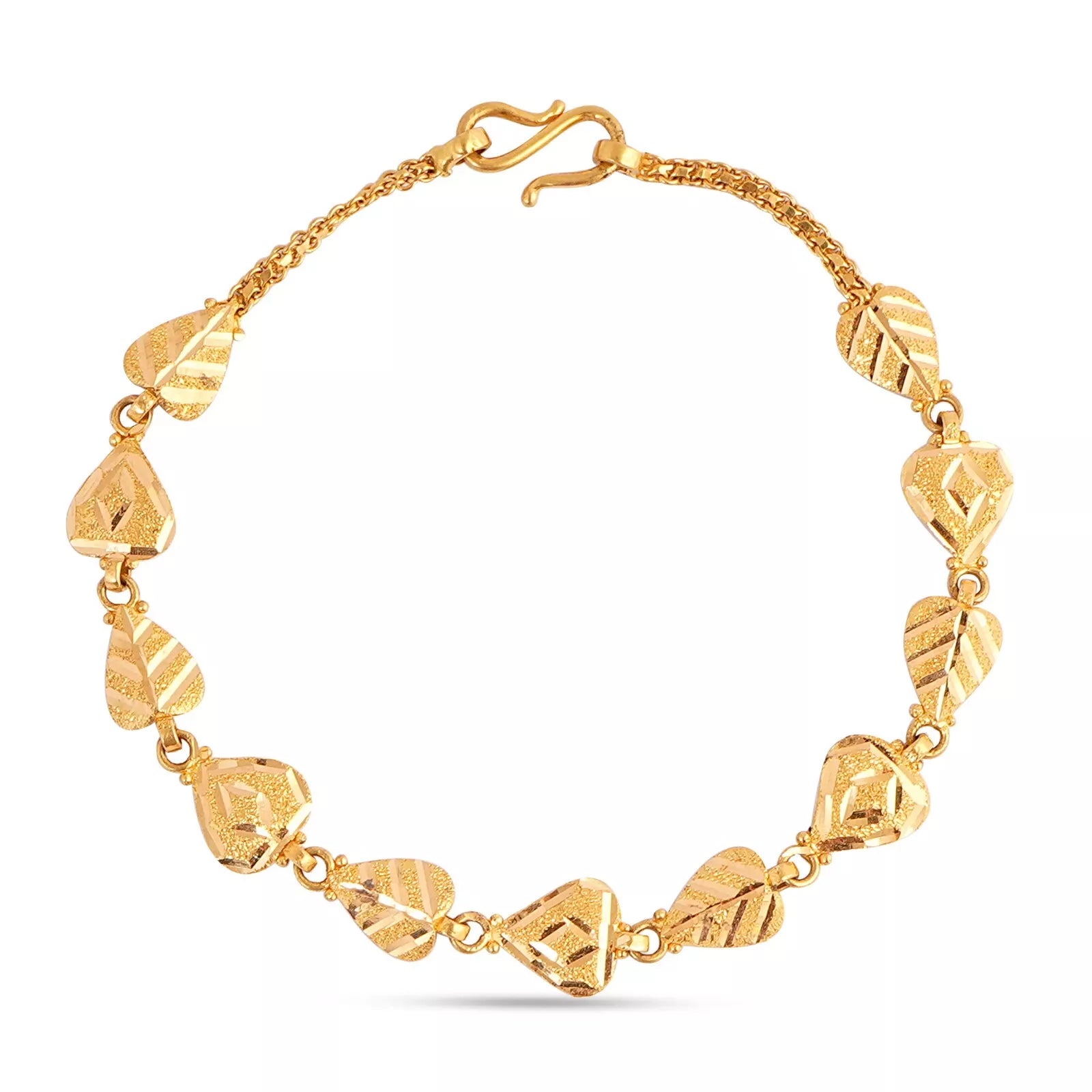 916 hallmark gold ladies handcrafted braclet for party and daily wear