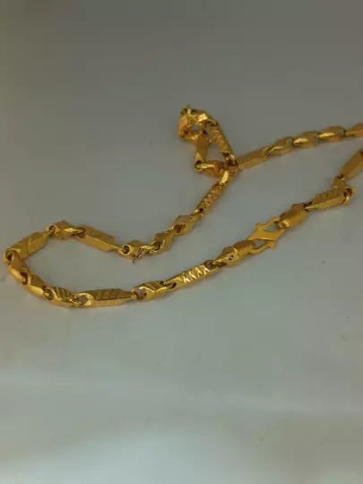22 kt Solid Gold Hallmark 916 Handcrafted Chain Byzantine Chain Anniversary