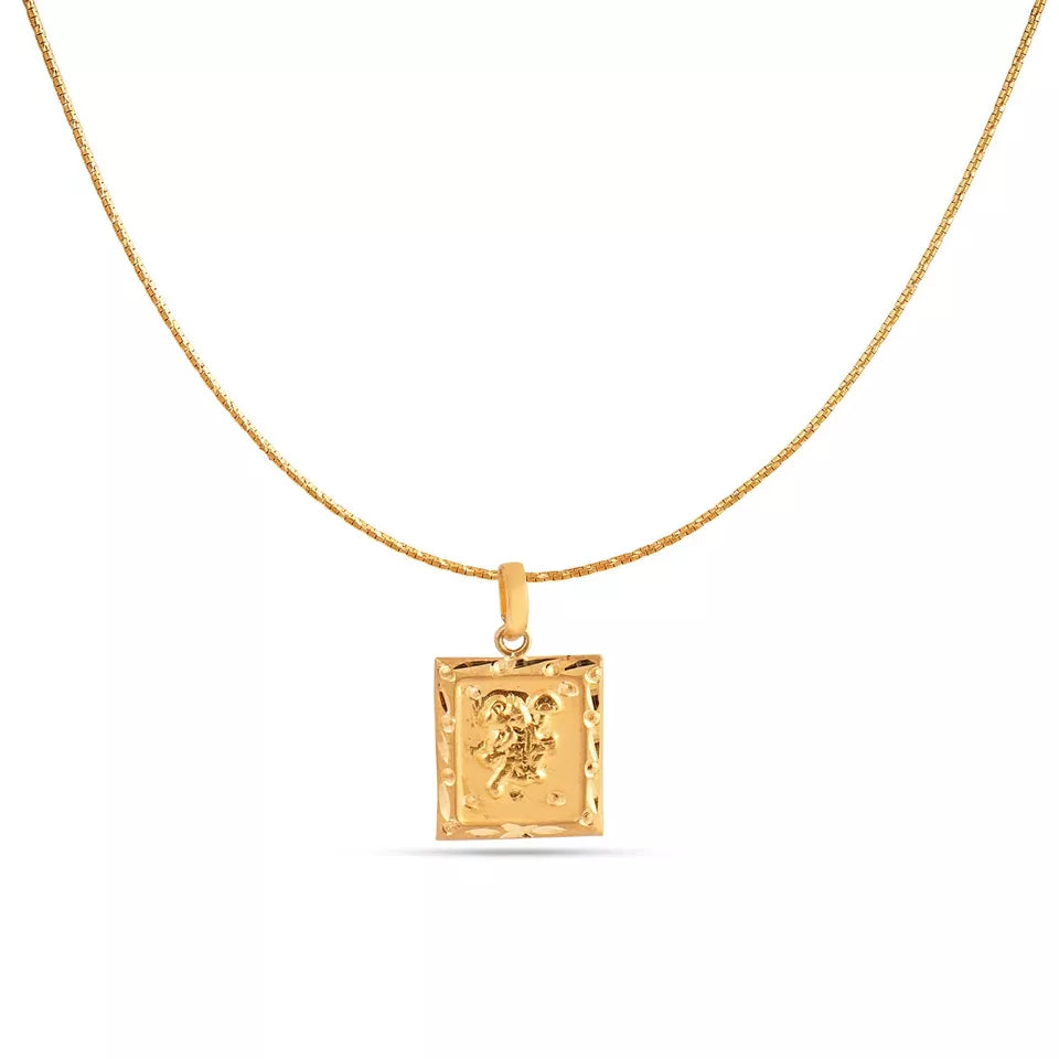 22 K 916 Solid Gold Hanuman Ji Pendent Beautiful Light Weight Handmade Pendent