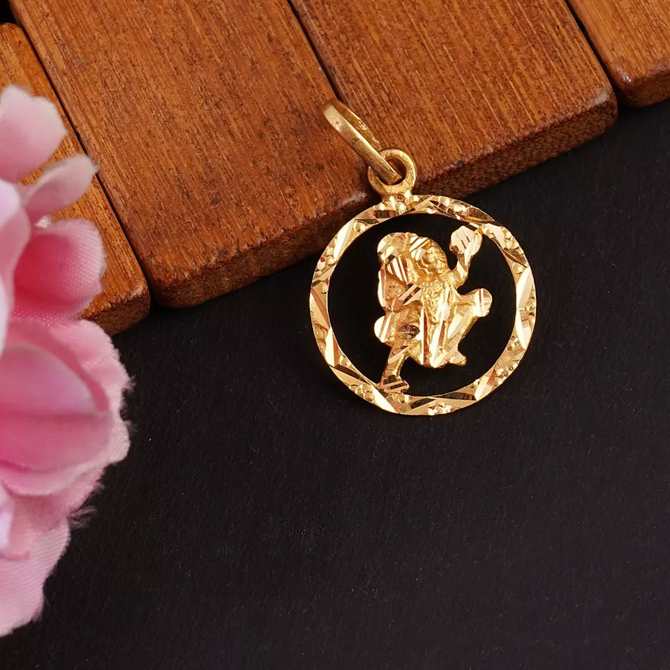 22kt Hanuman Ji Gold Pendent/Locket