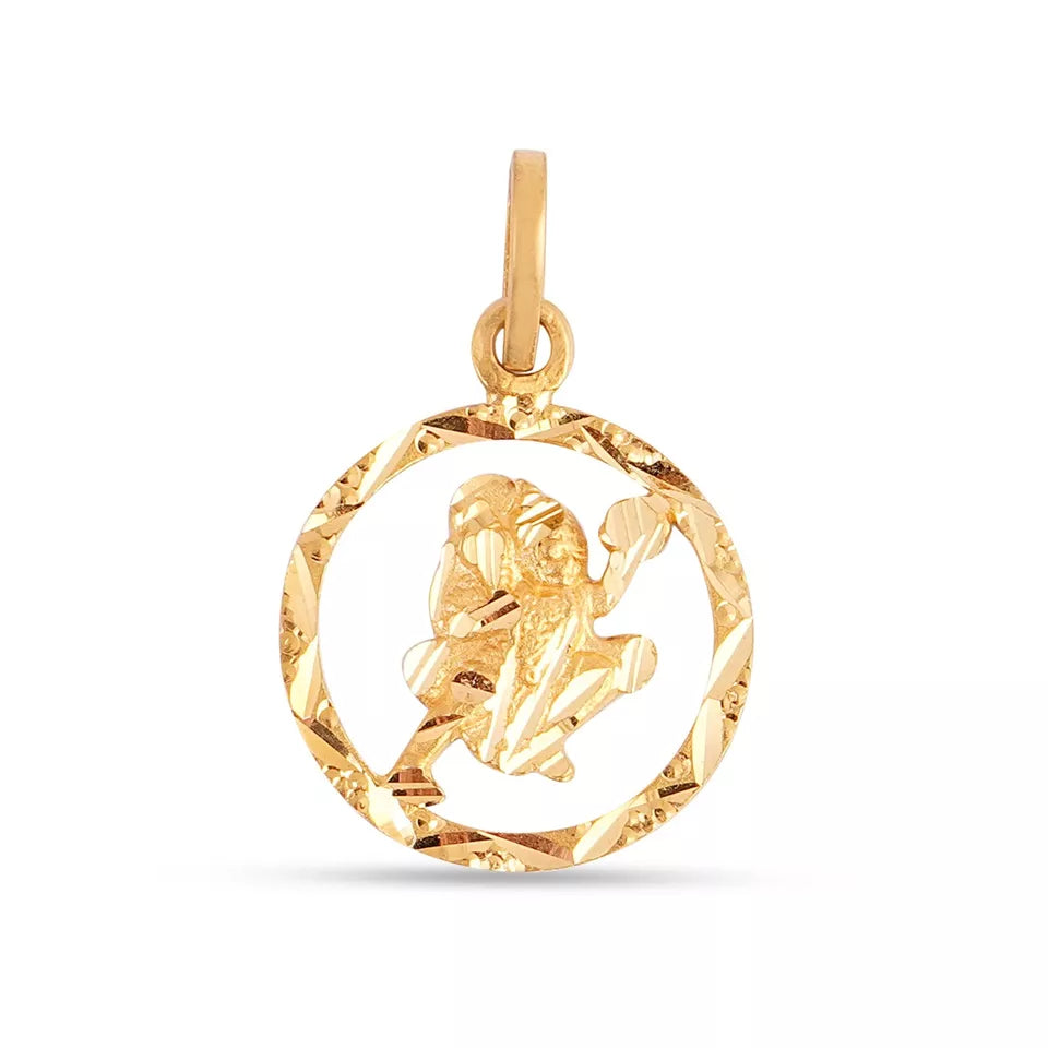22kt Hanuman Ji Gold Pendent/Locket