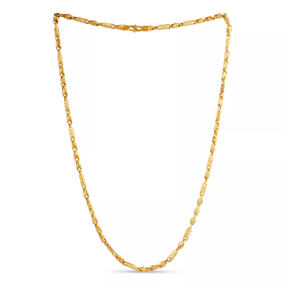 22 kt Solid Gold Hallmark 916 Handcrafted Chain Byzantine Chain Anniversary